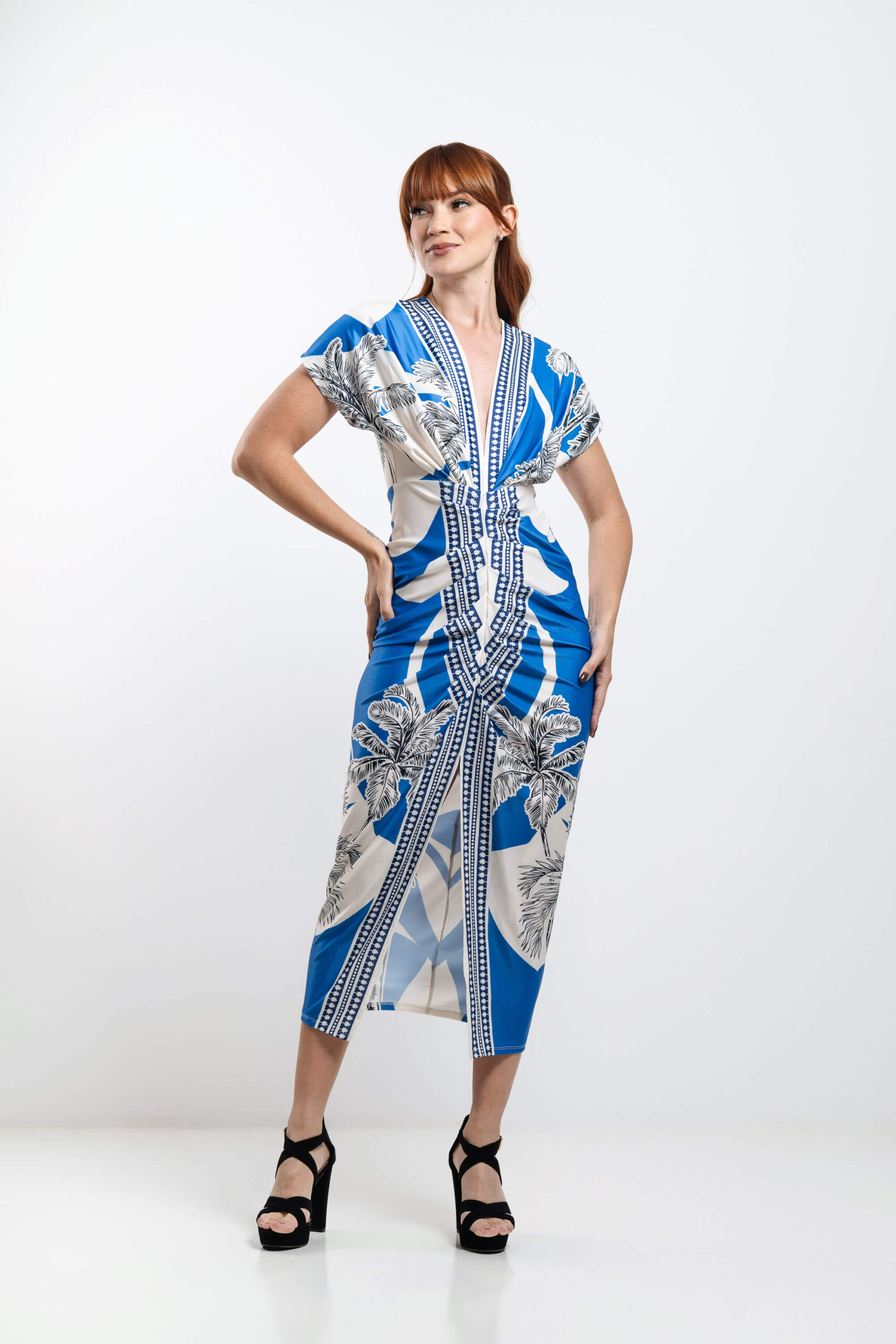 Midi dress azul - Imagen 2