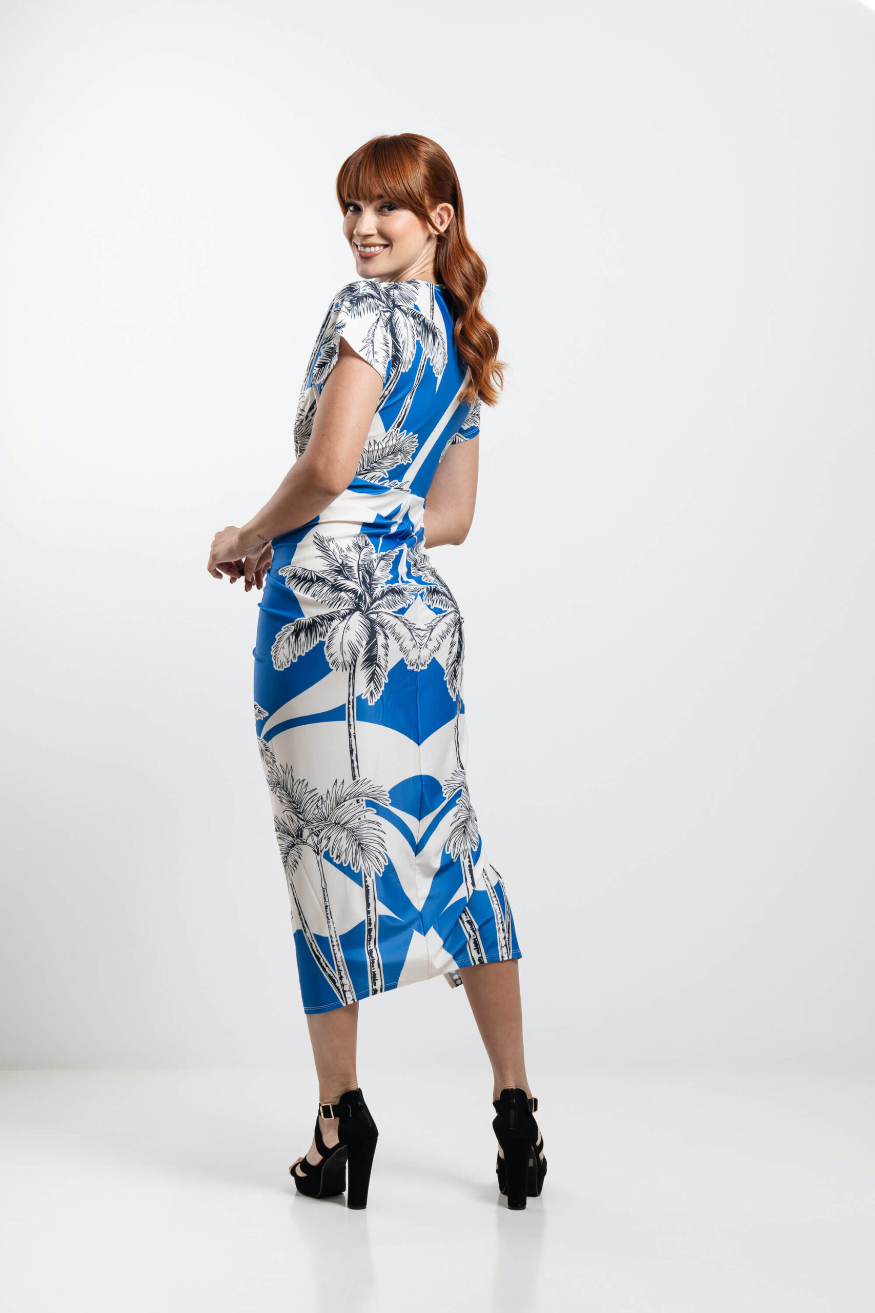 Midi dress azul - Imagen 3