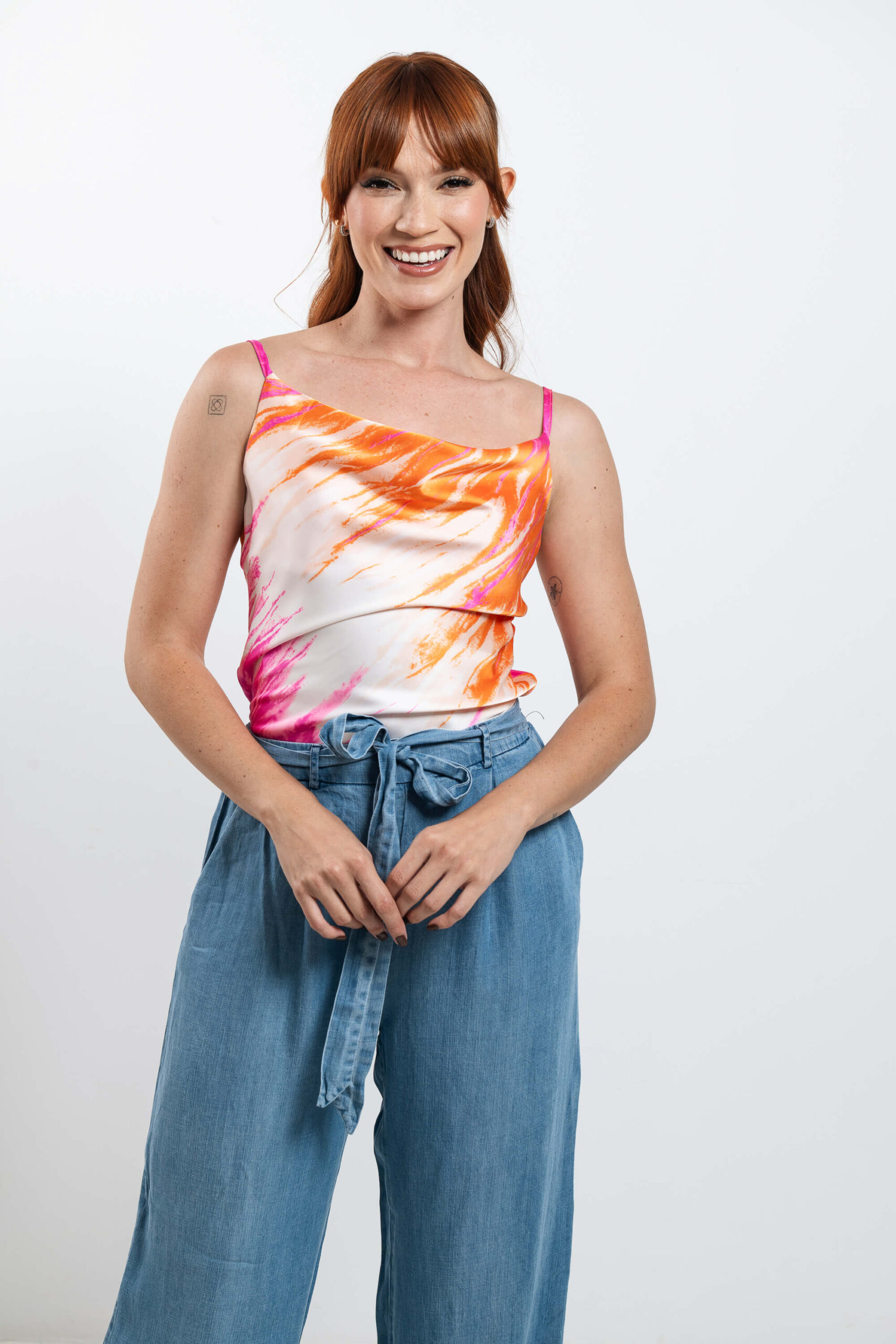 Blusa tricolor rosa - Imagen 3